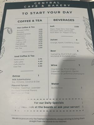 Menu photo 3 Central Cafe And Bakery Inverness, FL Menu photo 3 Central Cafe And Bakery Inverness, FL