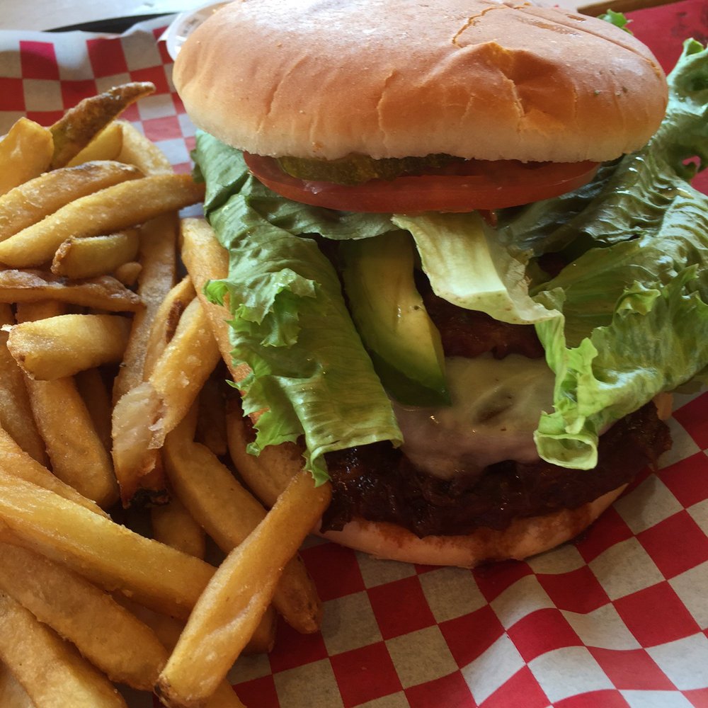 A decent burger, but the fries were not fresh and overly saturated.