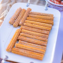Cali Craft Tacos - Churros, cooked onsite, come with a chocolate sauce