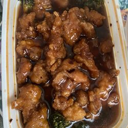 China King Restaurant - Orange Chicken with Broccoli