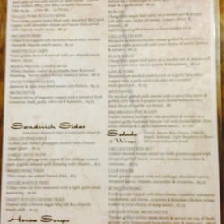 Railside Golf Club - The lunch/dinner menu. Couldn't get the menu any closer or clearer...sorry