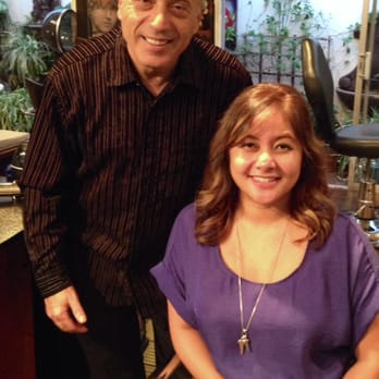 James Albert hair studio - The fabulous salon owner himself - James Albert - and me - Hair Salons Near Me - Newport Beach, California