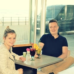Da Vinci - Owners enjoying one of their home made Sangria