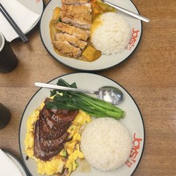 Roast Pork over Rice Curry Chicken over Rice