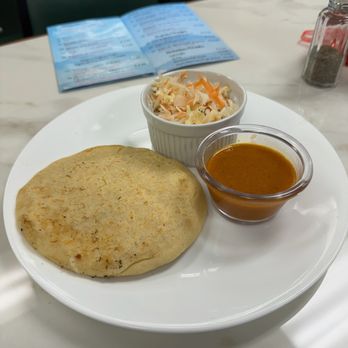Mar Y Tierra - Cheese Stuffed Papusa with an Amazing Relleno Style Sauce - Breakfast & Brunch Near Me - Collierville, Tennessee Mar Y Tierra - Cheese Stuffed Papusa with an Amazing Relleno Style Sauce - Breakfast & Brunch Near Me - Collierville, Tennessee