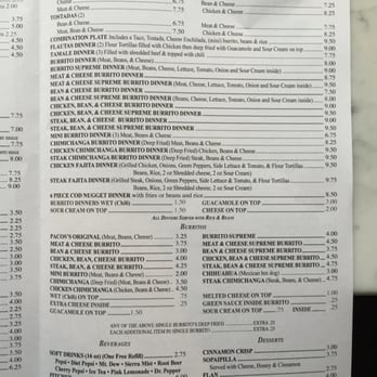Paco's Of Mt. Clemens - Menu 2 - Mexican Near Me - Mount Clemens, Michigan Paco's Of Mt. Clemens - Menu 2 - Mexican Near Me - Mount Clemens, Michigan