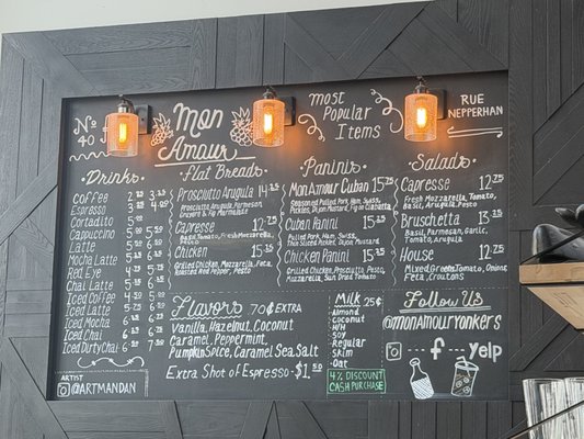 Menu photo 1 Mon Amour Coffee & Wine Bar Yonkers, NY Menu photo 1 Mon Amour Coffee & Wine Bar Yonkers, NY