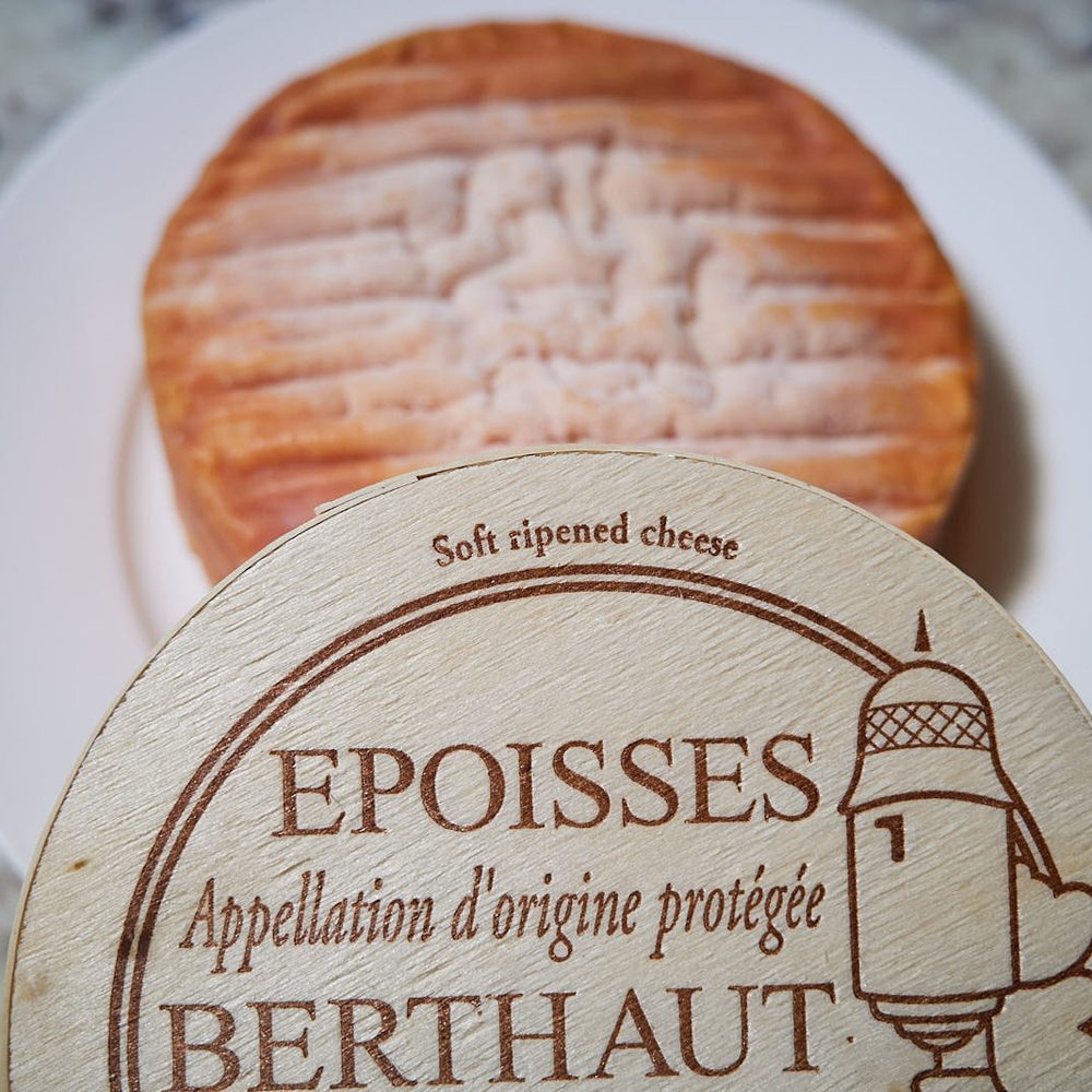 Bubbly & Bleu - Epoisses Berthaut from Burgundy France.  Very ripe, stinky, with sublime creaminess. $29. - Cheese Shops Near Me - Honolulu, Hawaii