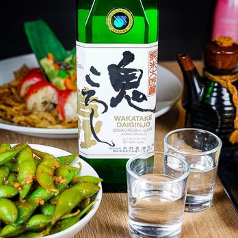 Seabutter - Garlic Edamame and Wakatake Onikoroshi Sake - Japanese Near Me - Beverly Hills, California Seabutter - Garlic Edamame and Wakatake Onikoroshi Sake - Japanese Near Me - Beverly Hills, California