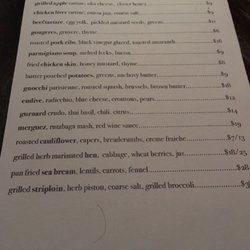 Bundok - Menu