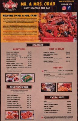 Menu photo 1 Mr and Mrs Crab Brandon, FL