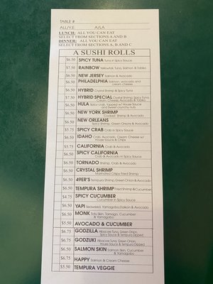 Menu photo 5 Sushi Ya Boise, ID Menu photo 5 Sushi Ya Boise, ID