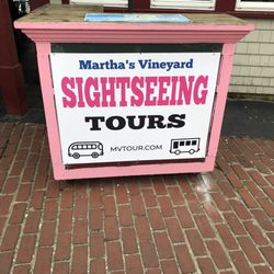 MV Sightseeing - Their unmanned "ticket booth" outside of the Big Dipper ice cream shop.