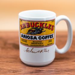 Arbuckle Coffee - 15oz Ariosa Mug handmade right here in Tucson, AZ by HF Coors...