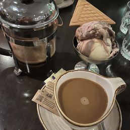 Spumoni & coffee Spumoni & coffee