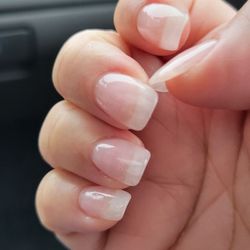 American Nails & Salon - Dip nails in clear.