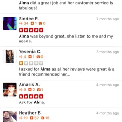 Brows By Alma - Previously work at Santoshi's Threading studio check out my reviews you won't be disappointed
