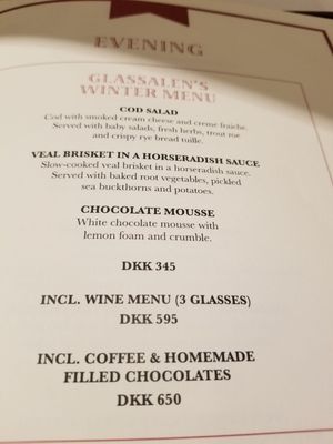 Menu photo 2 Restaurant Brdr. Price Copenhagen, 84