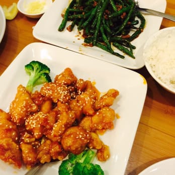 Jeng Chi - Sesame chicken & stir fried green beans w/ ground beef. Yummy!! - Bakeries Near Me - Richardson, Texas Jeng Chi - Sesame chicken & stir fried green beans w/ ground beef. Yummy!! - Bakeries Near Me - Richardson, Texas