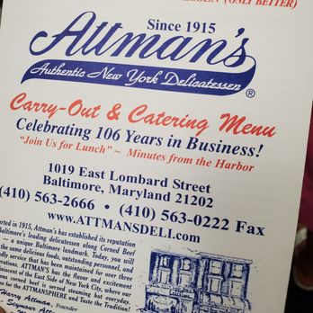 Attman's Delicatessen - Delis Near Me - Baltimore, Maryland Attman's Delicatessen - Delis Near Me - Baltimore, Maryland
