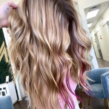 Fleur Beauty Salon - Lived in blonde with extension pops! - Eyebrow Services Near Me - Baton Rouge, Louisiana Fleur Beauty Salon - Lived in blonde with extension pops! - Eyebrow Services Near Me - Baton Rouge, Louisiana