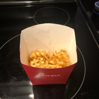 Chick-fil-A - Half empty large fry - Fast Food Near Me - Irvine, California Chick-fil-A - Half empty large fry - Fast Food Near Me - Irvine, California