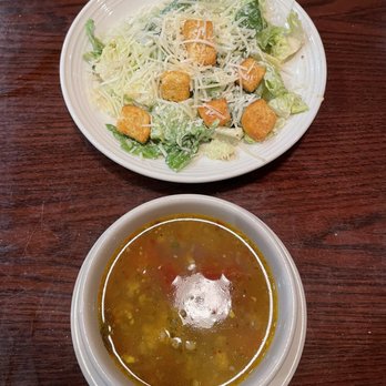 Carrabba's Italian Grill - Sausage and Lentil Soup plus Caesar Salad - Italian Near Me - Jacksonville, Florida