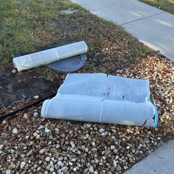 Bruzz Roofing - Left over material just sitting in my yard. - Roofing Near Me - Orange City, Florida