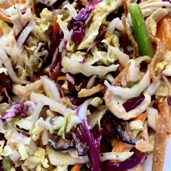 Lucky's - Malibu - Chinese chicken salad... with the most ample amount of chicken I've ever seen in a salad! - Steakhouses Near Me - Malibu, California