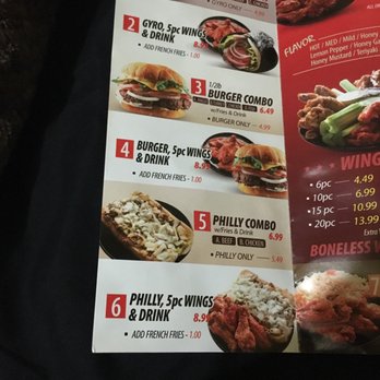 A&D Buffalo's - Menu Inside - Fast Food Near Me - Atlanta, Georgia