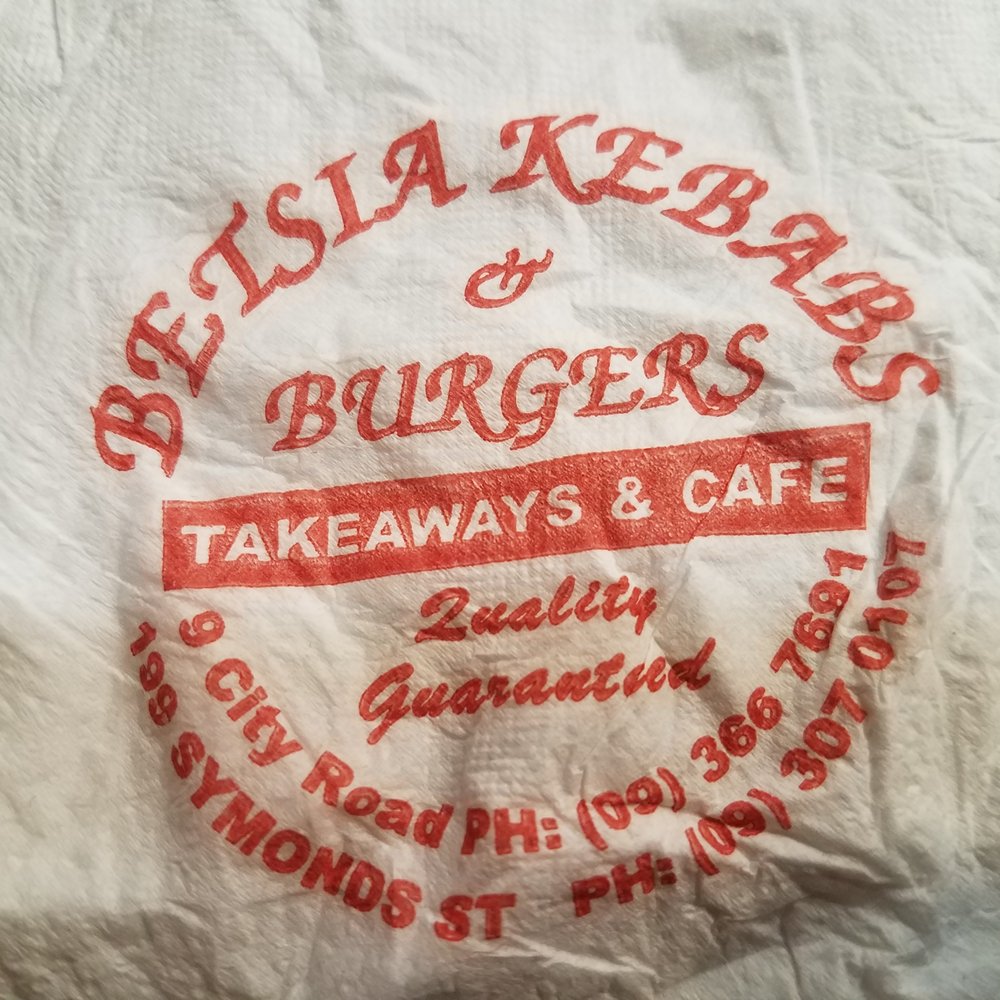 Betsia Kebabs - Napkin from Betsia - Turkish Near Me - Auckland, AUK