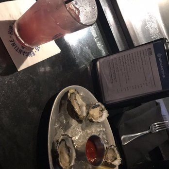Brigantine - A blueberry lemonade (alcoholic beverage) and oysters!!! Yummmm - Seafood Near Me - La Mesa, California
