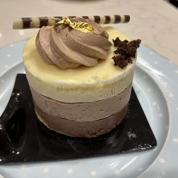 Chez Alice Cafe & Bakery - Trilogy mousse close up - Coffee & Tea Near Me - Princeton, New Jersey
