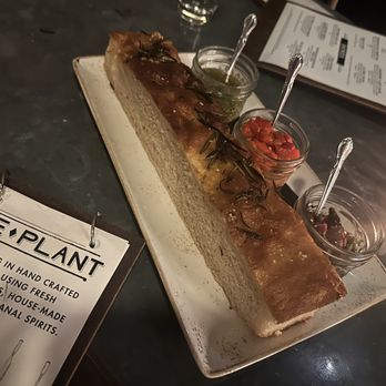 The Ice Plant - Focaccia and Hummus - Cocktail Bars Near Me - St. Augustine, Florida