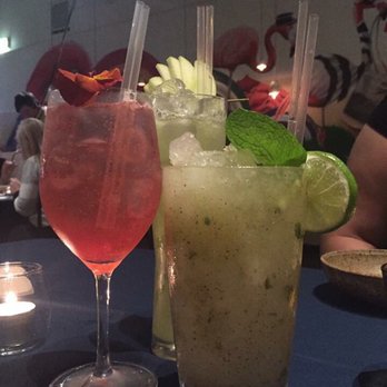 Fancy Nance - Cocktails - Back to front: Gatsby, Zumbo Ice-Tea Spritz and a Kiwijito - Patisserie/Cake Shop Near Me - South Yarra, VIC Fancy Nance - Cocktails - Back to front: Gatsby, Zumbo Ice-Tea Spritz and a Kiwijito - Patisserie/Cake Shop Near Me - South Yarra, VIC
