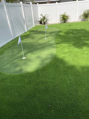 Putting Greens - Artificial putting greens are made from synthetic materials that mimic natural grass. These surfaces provide consistent speed, allowing players to refine their putting skills. They can be installed indoors or outdoors, making them versatile for any space. Overall, artificial putting greens enhance training and enjoyment of the game. Putting Greens - Artificial putting greens are made from synthetic materials that mimic natural grass. These surfaces provide consistent speed, allowing players to refine their putting skills. They can be installed indoors or outdoors, making them versatile for any space. Overall, artificial putting greens enhance training and enjoyment of the game.