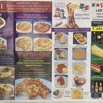 Cariera's Fresh Italian - Menu - Entrees, Kids, Desserts - Italian Near Me - Winter Garden, Florida Cariera's Fresh Italian - Menu - Entrees, Kids, Desserts - Italian Near Me - Winter Garden, Florida