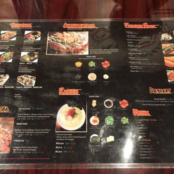 Ramen Show 2 - Menu 10.7.18 - Ramen Near Me - Las Vegas, Nevada