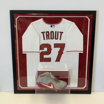 The Creative Play - Mike trout autographed jersey and shoe display - Hobby Shops Near Me - Costa Mesa, California The Creative Play - Mike trout autographed jersey and shoe display - Hobby Shops Near Me - Costa Mesa, California