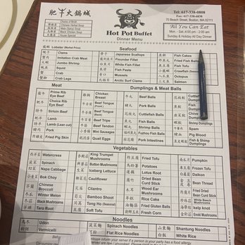 Hot Pot Buffet - Menu - Chinese Near Me - Boston, Massachusetts Hot Pot Buffet - Menu - Chinese Near Me - Boston, Massachusetts