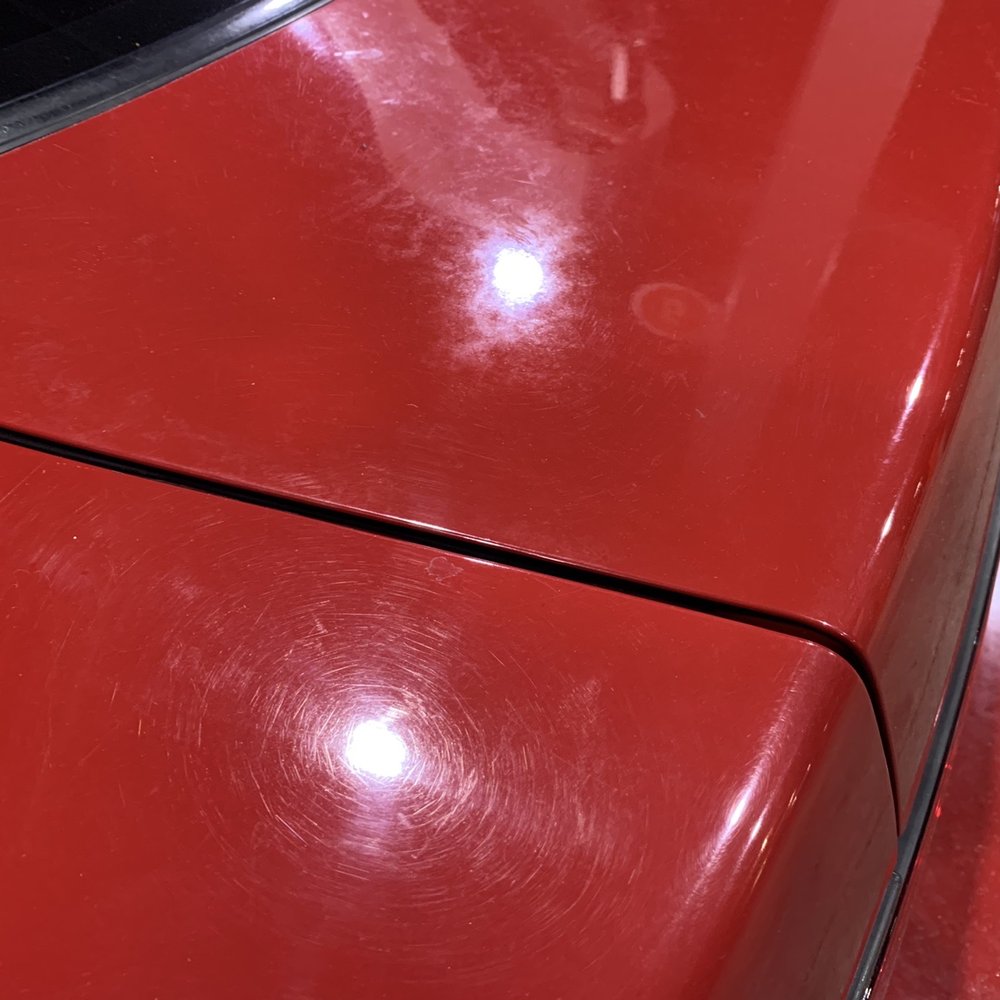 Straight Line Detailing - Under harsh lighting all the swirl marks on my 30 year old paint. - Auto Detailing Near Me - Tacoma, Washington Straight Line Detailing - Under harsh lighting all the swirl marks on my 30 year old paint. - Auto Detailing Near Me - Tacoma, Washington