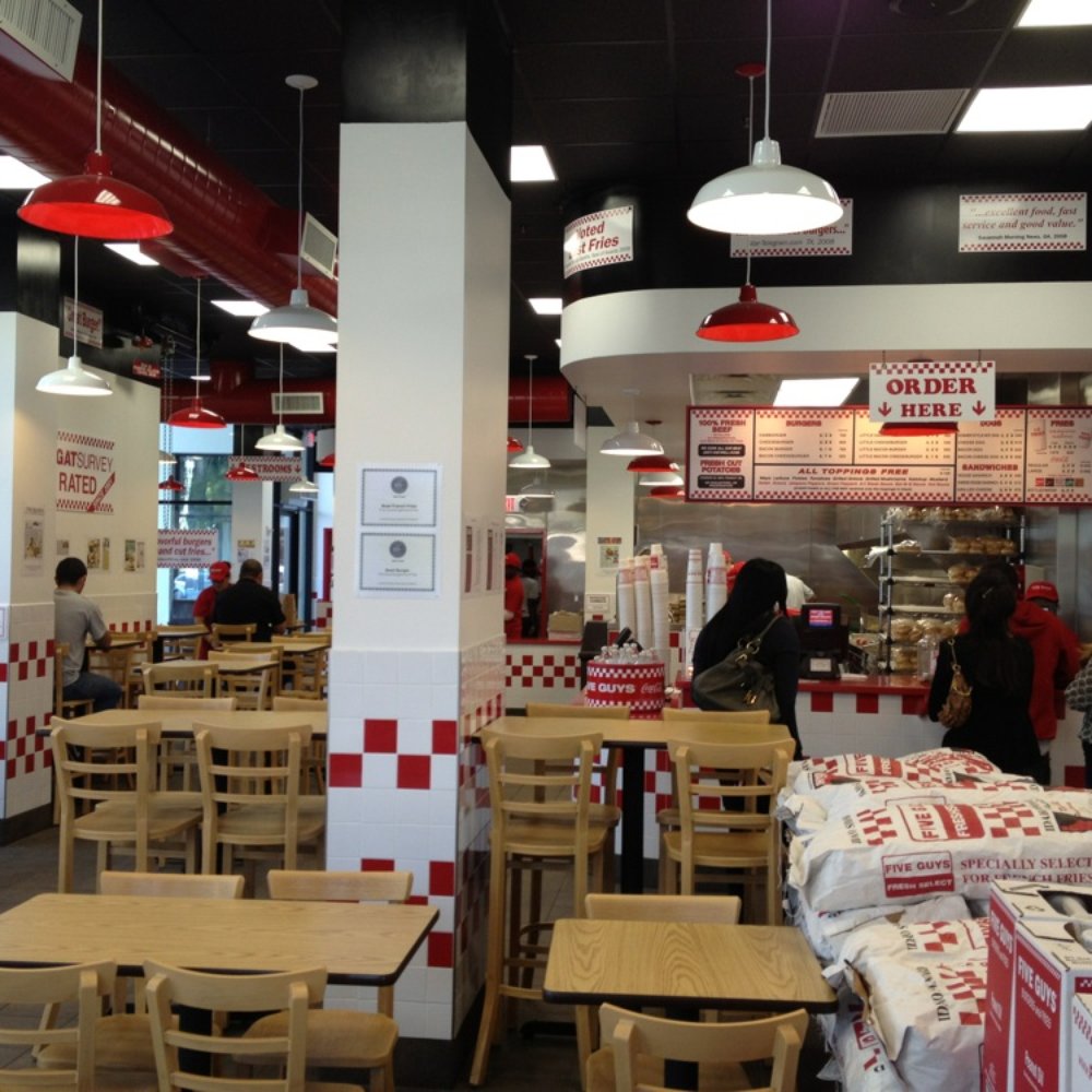 Five Guys - Inside Five Guys - Burgers Near Me - Los Angeles, California Five Guys - Inside Five Guys - Burgers Near Me - Los Angeles, California