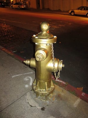 The Golden Fire Hydrant by null