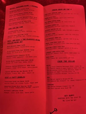 Menu photo 1 Key Klub San Francisco, CA