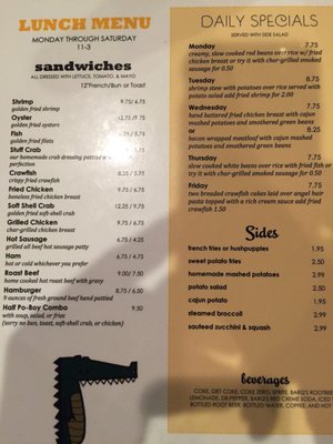 Menu photo 1 Lil G's Kajun Restaurant Belle Chasse, LA