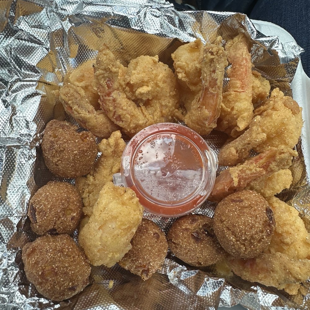 Shrimp (no sides) with an extra shrimp or two. Shrimp (no sides) with an extra shrimp or two.