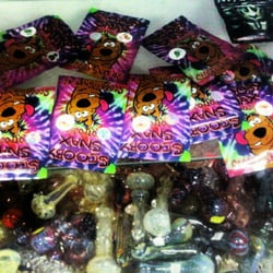 M J Smoke Shop - Legal drugs for kids!