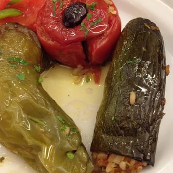 To Steki - Rice Stuffed Vegetables... Oh my! My the BEST dish of the night! I wanted more, but I was stuffed myself. - Greek Near Me - Bologna, BO To Steki - Rice Stuffed Vegetables... Oh my! My the BEST dish of the night! I wanted more, but I was stuffed myself. - Greek Near Me - Bologna, BO