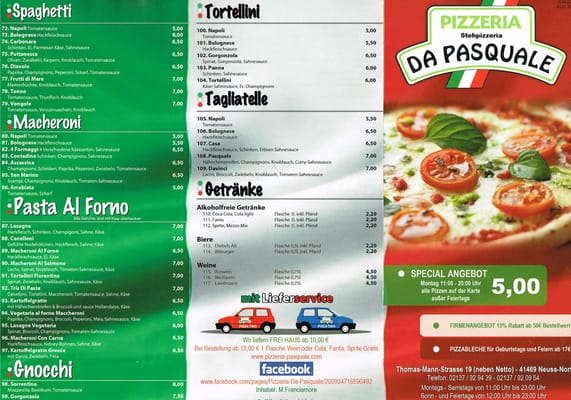 Menu photo 1 Pizzeria Da Pasquale Neuss, NW Menu photo 1 Pizzeria Da Pasquale Neuss, NW