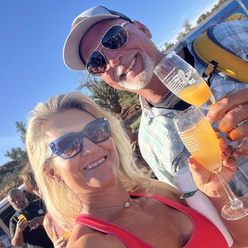 Red Rock Balloon Adventures - Champagne toast at the end of your ride!! - Hot Air Balloons Near Me - Sedona, Arizona